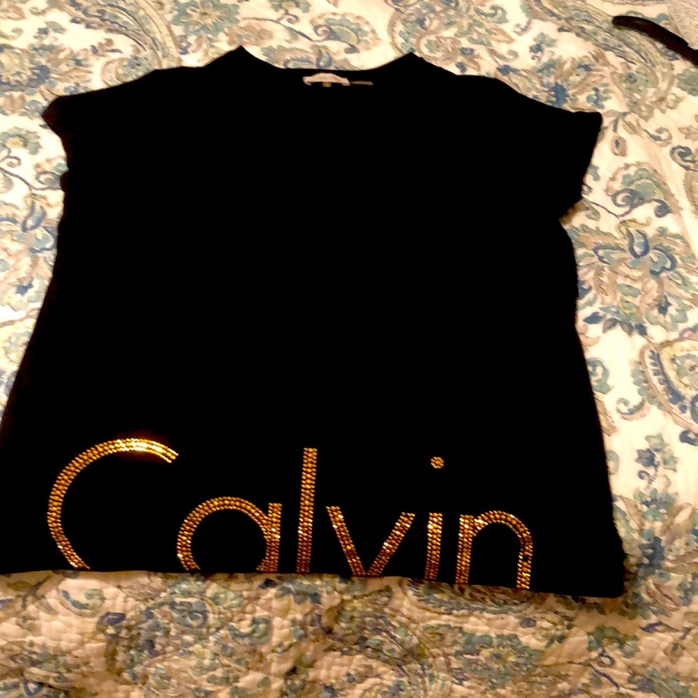 Cute studded black knit shirt